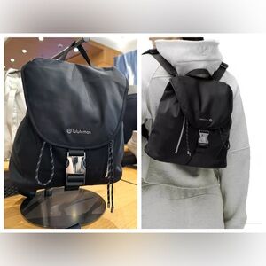 lululemon drawstring women's backpack black 10L